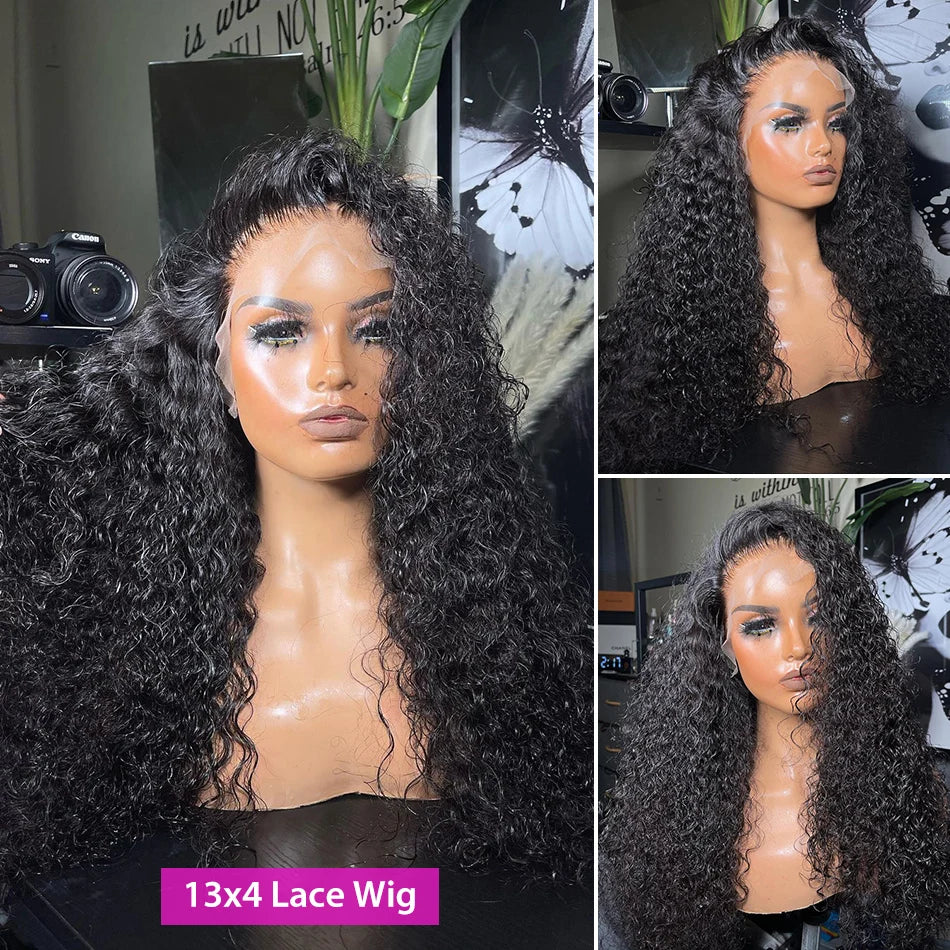 13x4 Jerry Curly Lace Front Wig-  Deep Kinky Curly