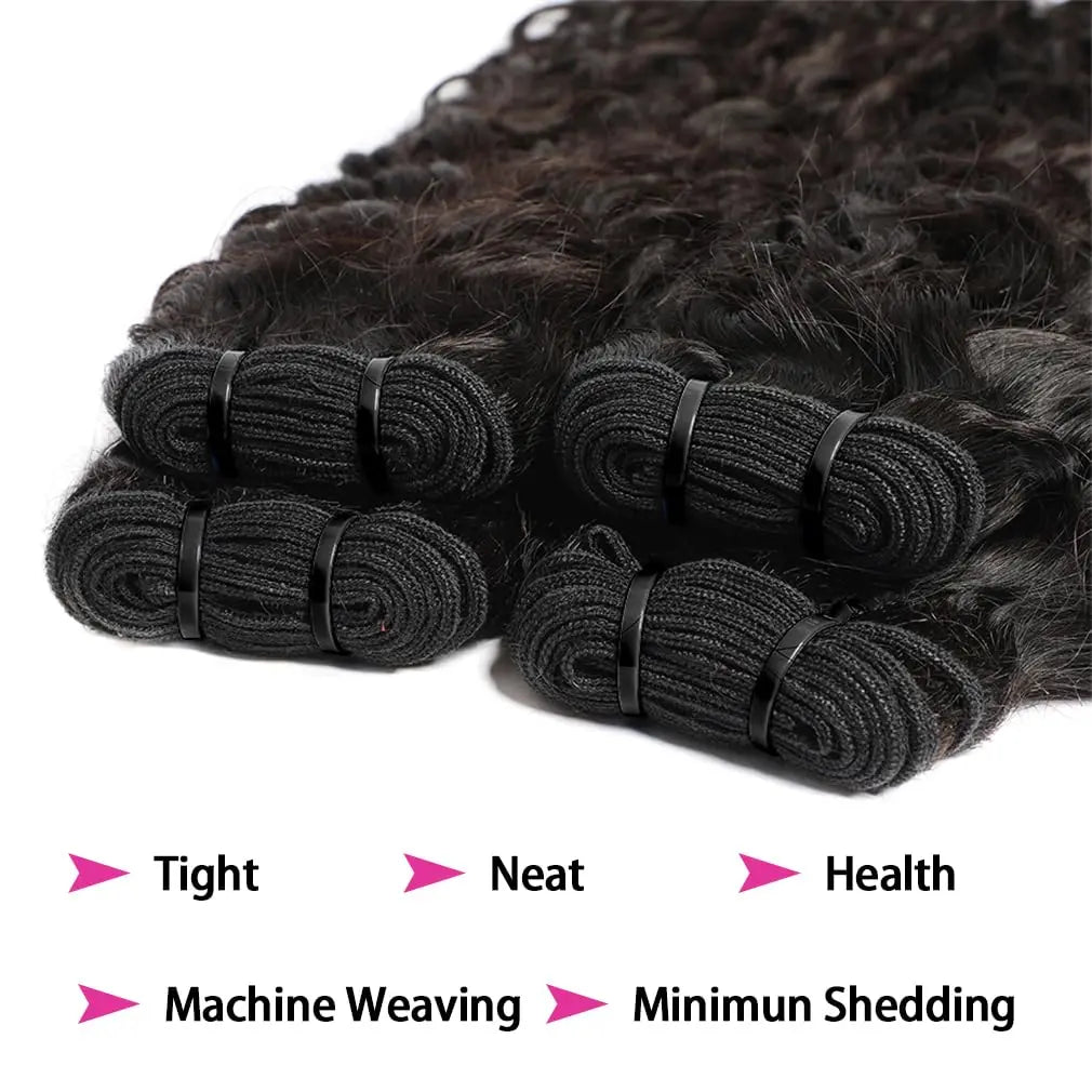 10A Small Spirals Curly Bundles - Brazilian Unprocessed  Pixie Curls Weave