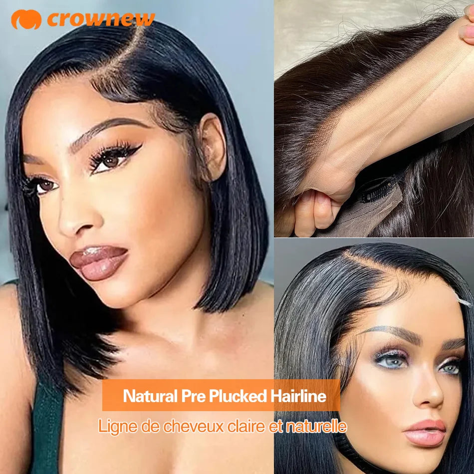 Human Hair Wigs - Straight with 13x4 Hd Lace Wig Human Hair Ready To Wear