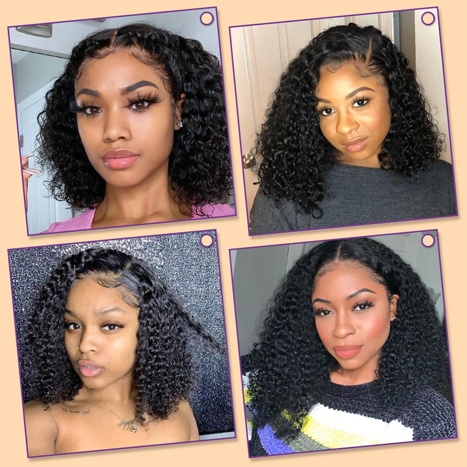 12A Deep Wave 13x4 Lace Front curly Wig