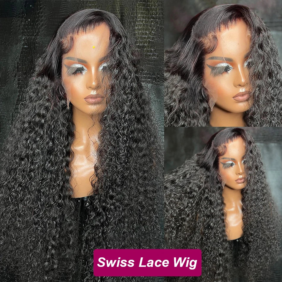 Curly Human Hair Wigs for Women 13x4 Lace Frontal Human Hair Wig 13x6 Hd Lace Front Wig Water Deep Wave 4x4 Closure Wigs