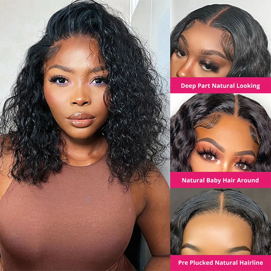 12A Deep Wave 13x4 Lace Front curly Wig