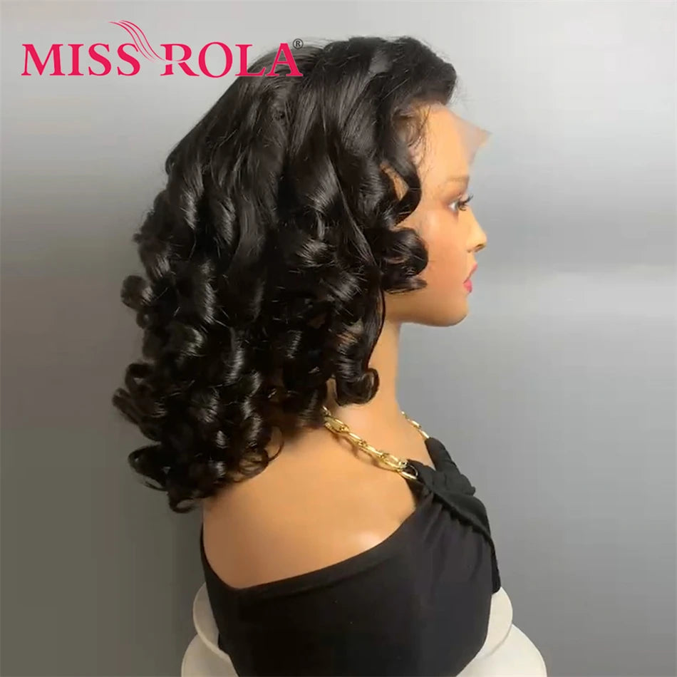 12A Remy 5X5＆13X4 Bouncy Curly Pixie Cut Lace Front