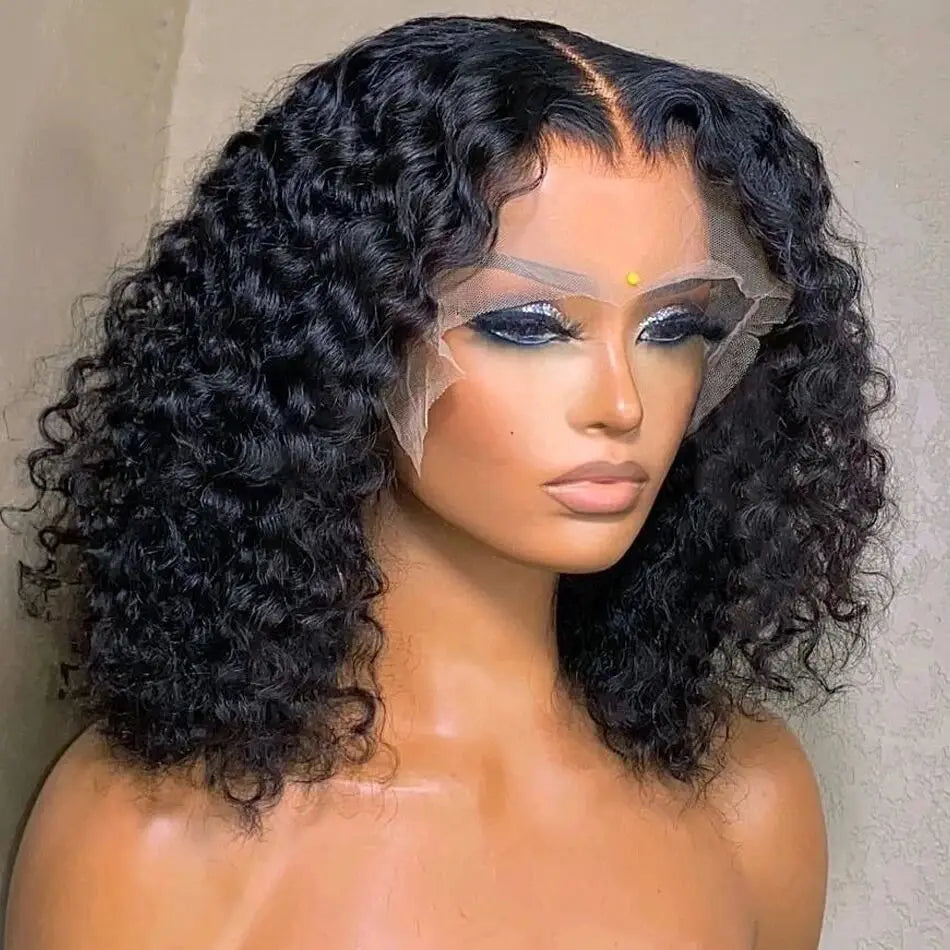 12A Deep Wave 13x4 Lace Front curly Wig