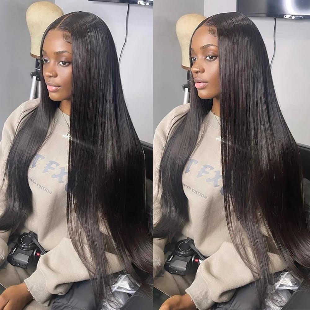 Lace Frontal Brazilian Straight wig with a 13X4 Lace Frontal