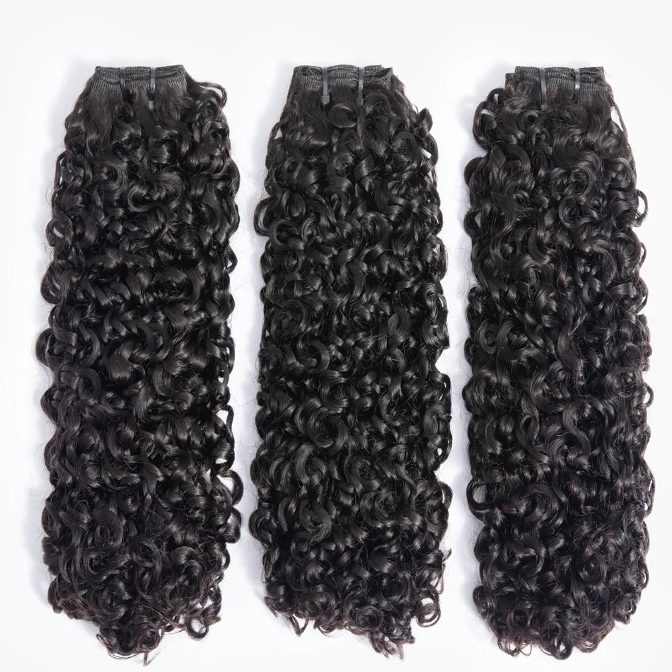 10A Small Spirals Curly Bundles - Brazilian Unprocessed  Pixie Curls Weave