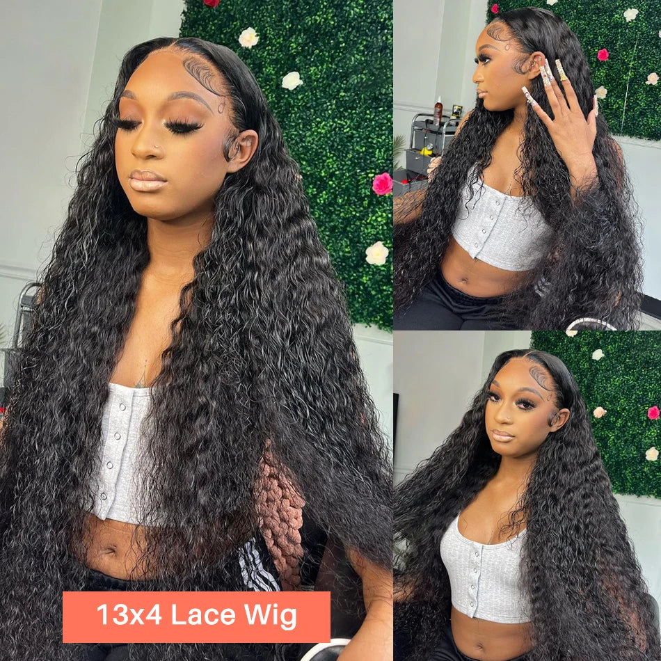 13x4 Jerry Curly Lace Front Wig-  Deep Kinky Curly