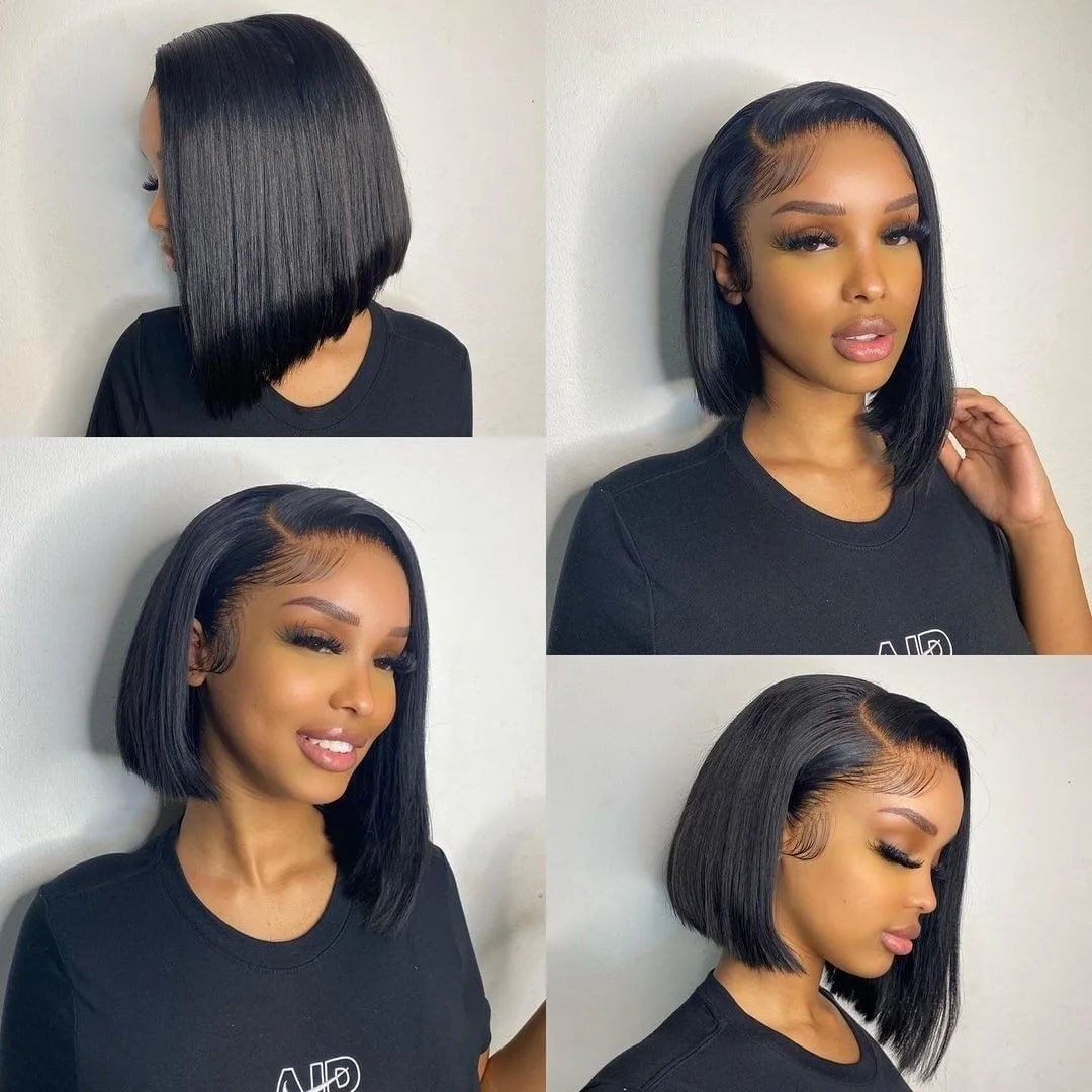 Short bob wig lace front with 13x4 Frontal