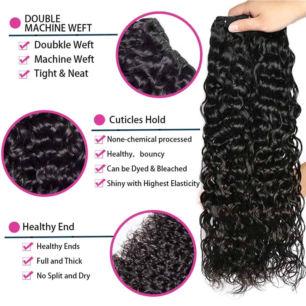 10A Small Spirals Curly Bundles - Brazilian Unprocessed  Pixie Curls Weave