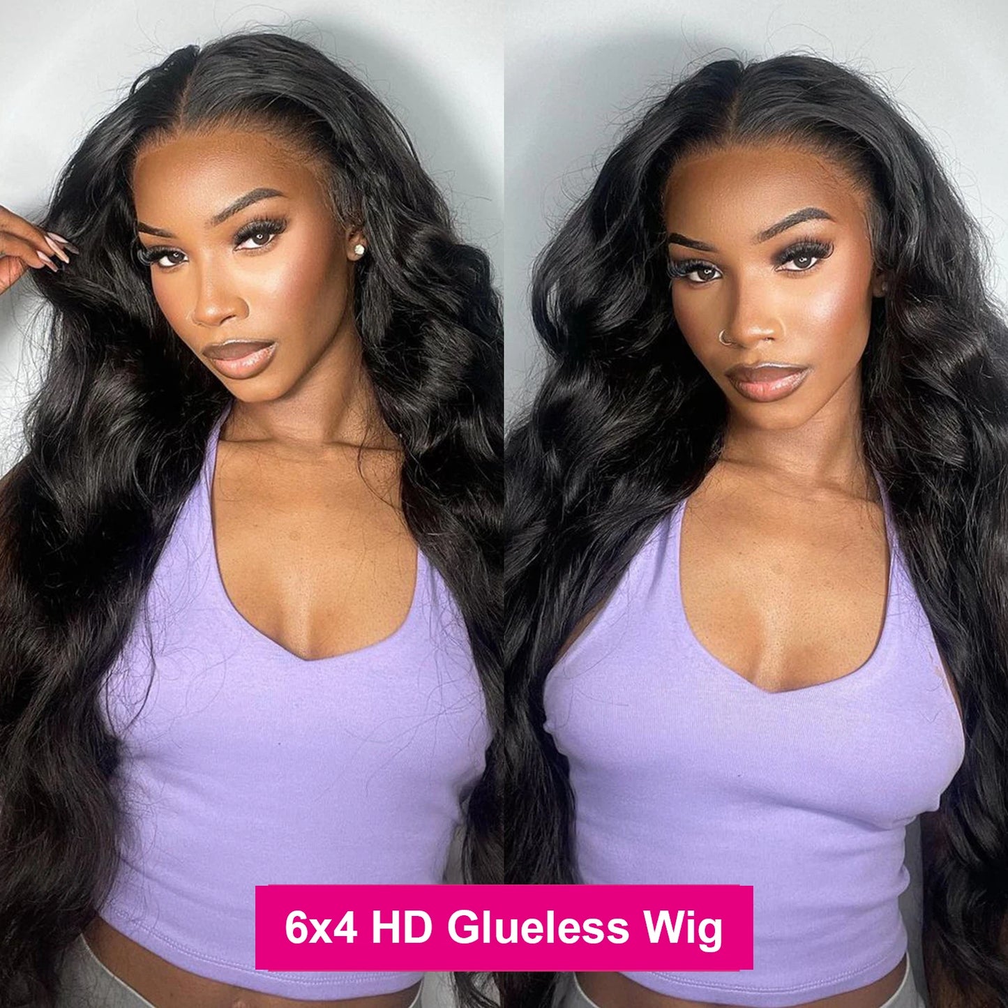 Body Wave 13x6 HD Lace Frontal Wig Brazilian 200% Glueless Wig Human Hair Wigs