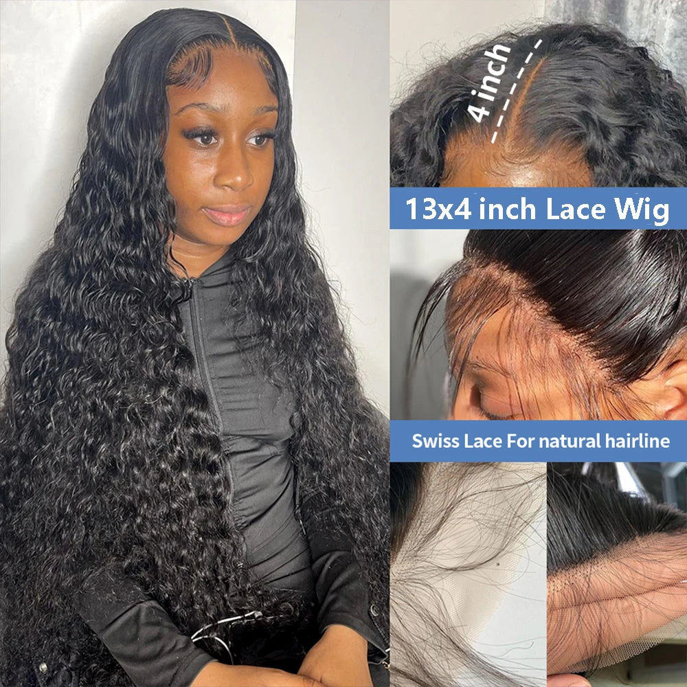 13x4 Jerry Curly Lace Front Wig-  Deep Kinky Curly