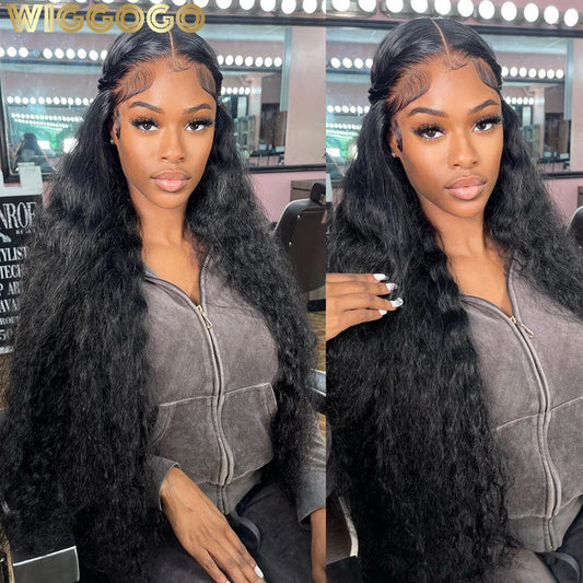 Curly Human Hair Wigs for Women 13x4 Lace Frontal Human Hair Wig 13x6 Hd Lace Front Wig Water Deep Wave 4x4 Closure Wigs