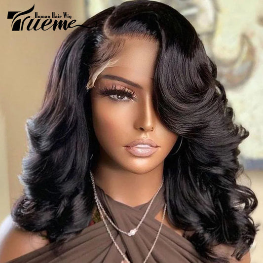 24 Inch 13x4 Lace Front Human Hair Wigs For Women 100% Real Ready To Wear Body Wave Lace Wig 16 Inch Short Bodywave Bob Lace Wig